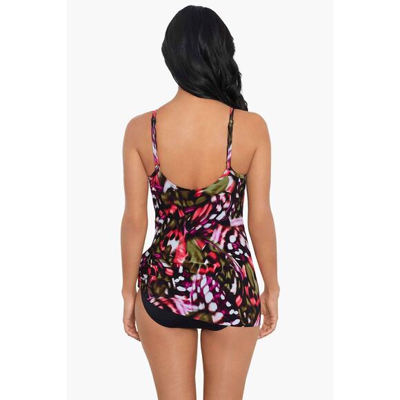 Magicsuit Women's Black Multi Flutter Willow One Piece Swimsuit Size 14 NWT - Picture 4 of 14